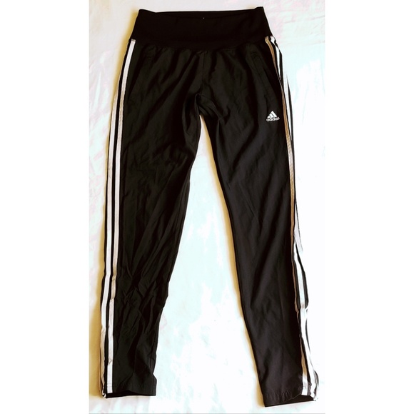 adidas 3 stripes slim fit track pants
